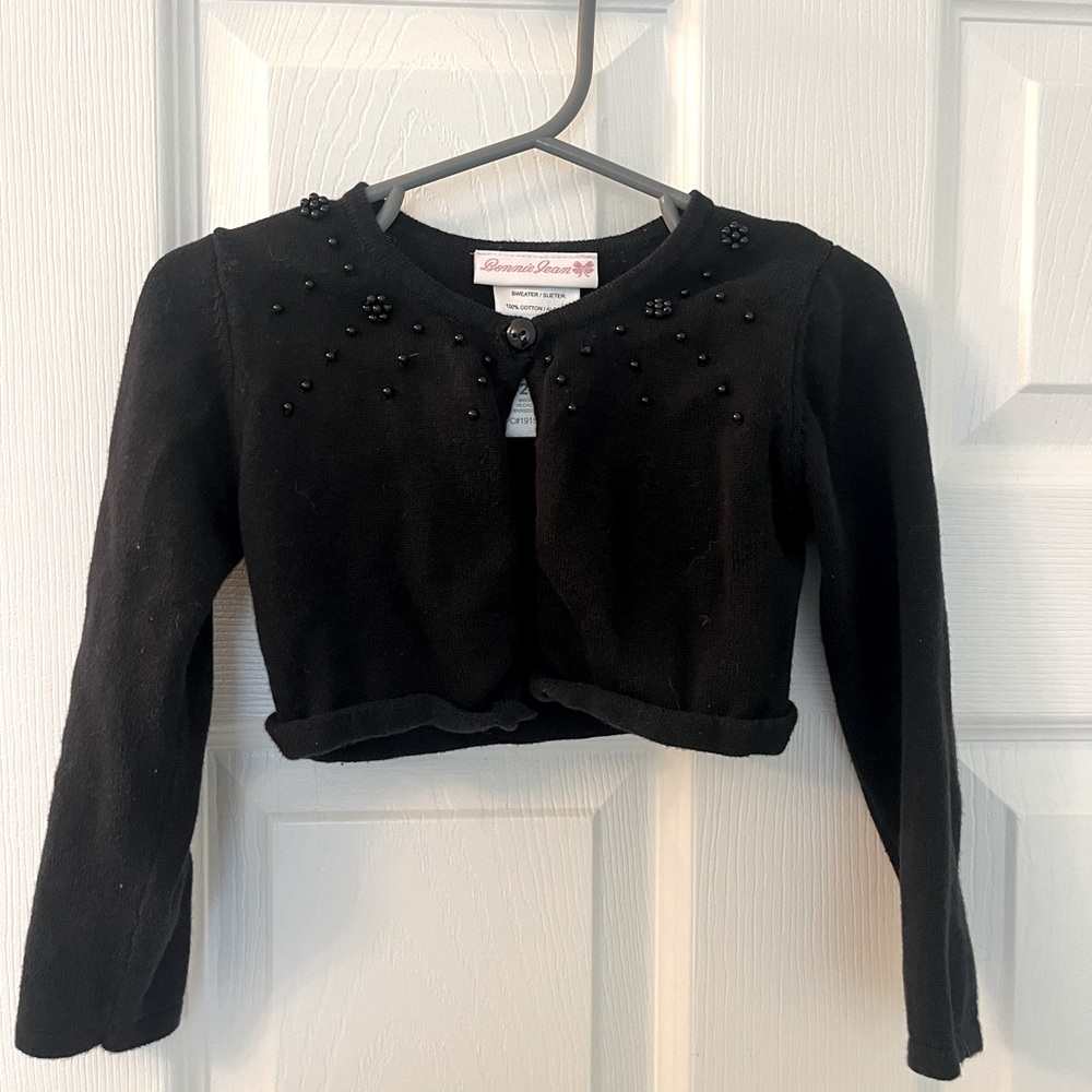 Crop sweater with beads